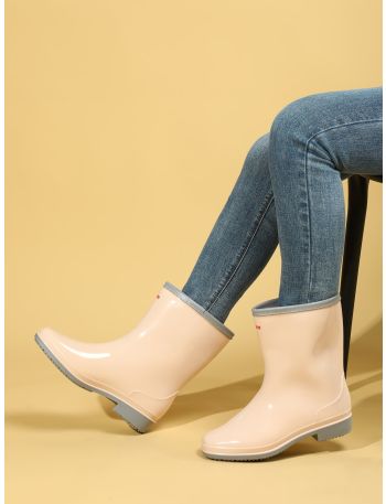 Minimalist Slip-On Rain Boots