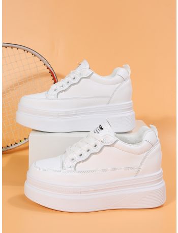 Lace-up Front Flatform Sneakers