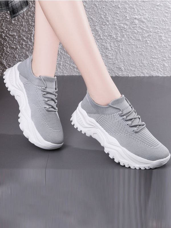 Lace-up Front Chunky Sneakers